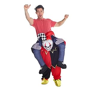 Morphsuits Men's Piggyback Costume Adult, Jester, One Size