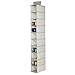 mDesign Hanging Fabric Cupboard - The Ideal Fabric Hanging Cabinet with 10 Shelves and Zig Zag Pattern - Perfect Hanging Storage for Clothes, Shoes, Accessories and More - Beige