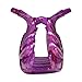 5 inch Large Jaw Clip Hair Claw with Leaf Design - Speckled Purple
