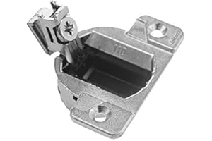 Blum 33.3600x4S 33.3600 Compact 33 Screw on 110 Degree Opening Face Frame Hinge, Zinc Die-Cast (Pack of 4 with Screws), Nickel Finish