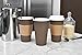 100 Pack - 16 Oz [8, 12, 20] [4 Colors] Disposable Hot Paper Coffee Cups, Lids, Sleeves, Stirring Straws - Mocha Brown