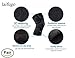 Laifugo CS-15 Knee Compression Sleeves (1 Pair) - Crossfit Knee Brace, Knee Support and Pain Relief in Weight Lifting, Knee Sleeves for Both Men & Women (L, Black)