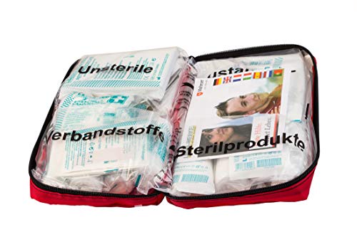 LEINA -WERKE REF 11008 Leina autoverbandtas Compact, inhoud DIN 13164, rood - Afbeelding 4