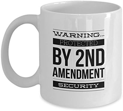 2nd Amendment Security Ceramic Coffee Mug (White) The Right to Bear Arms
