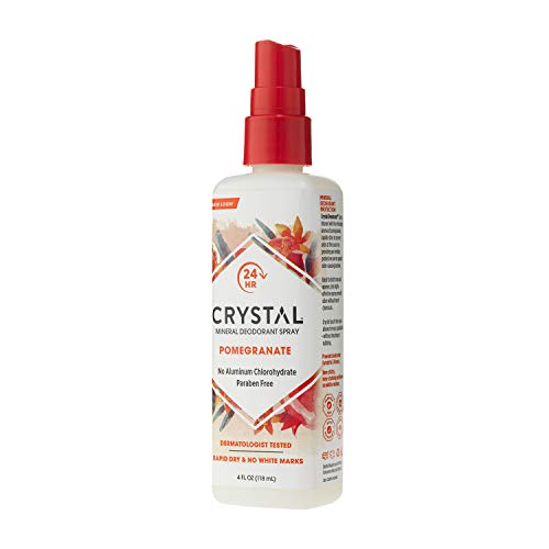 Crystal Mineral Deodorant Spray, Pomegranate, 4.0 oz, Pack of 2