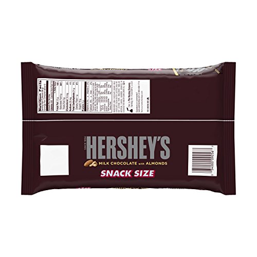 HERSHEY S Milk Chocolate With Almonds Snack Size Bars 10 35 Ounce Bag 