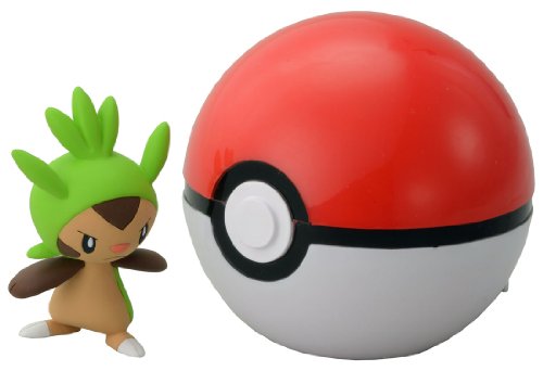 Takaratomy pokemon Monster Collection Figure B-01 Mon-Colle Monster Ball &Chespin