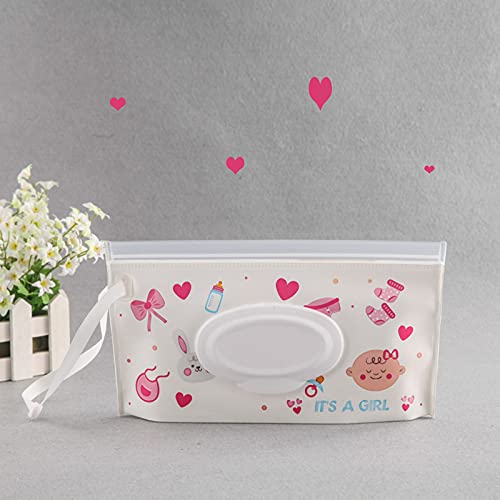 Baby Wipes Dispenser, 4 Pack Reusable Baby Wipe Holder Box, Refillable Baby Wipes Container