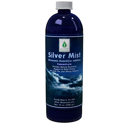 Silver Mist Ultrasonic Humidifier Additive | All Natural Colloidal Silver Additive | 12 Oz