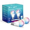 Kasa Smart Light Bulbs, Full Color Changing Dimmable Smart WiFi Bulbs Compatible with Alexa and Google Home, A19, 9W 800…