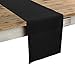 Solino Home Linen Black Table Runner 60 Inches - 100% Pure Linen Short Table Runner 14 x 60 Inch Ideal for Dresser and Coffee Tables - Fall, Autumn, Halloween, Thanksgiving, Holiday - Fete