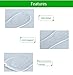 2 Pairs Silicone High Heel Everyday Insoles, Massage Foot Cushion, Soft Gel Shoe Insert Pads for Pain Relief, Length: 21cm, Transparent