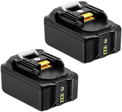 2PACK 6.0Ah BL1860B Replace for Makita 18V Battery with LED Indicator BL1860 BL1850 BL1840 BL1830 LXT-400 194204-5 Series Cordless Power Tools Battery