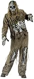FunWorld Men's  Skeleton Zombie, Greenish Yellow, One Size Costume