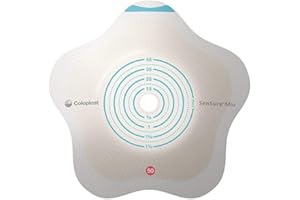 COLOPLAST INC Sensura Mio Click Convex Flip 2-Piece Barrier, Pre-Cut 1-3/16", Red (Box of 5)