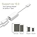 Adapter & Splitter Compatible IP 7/7 Plus 8/8 Plus/X, WEILIGU Headphone Jack Aux Audio & Charging & Calling & Sync Cable Connector Earphone Chargerthumb 3