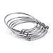 ZX Jewelry 10pcs Womens Expandable Blank Bangle Bracelet for Jewelry DIY Making 2 Colors