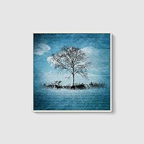 Framed Canvas Wall Art for Living Room, Bedroom Trees Canvas Prints for Home Decoration Ready to Hang - 16x16 inches