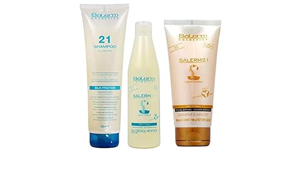 Amazon Com Salerm 21 Silk Protein Combo Set Shampoo Bottle