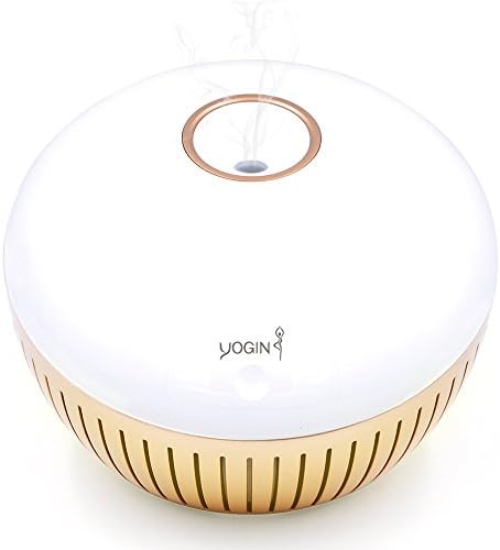 Yogin 280ml Touch Control Essential Oil Diffuser Ultrasonic Aromatherapy Diffuser Cool Mist Humidifier with Warm White LED Light, Up to 8 Hours Continuous Mist Perfect for Home, Office, or Spa Room