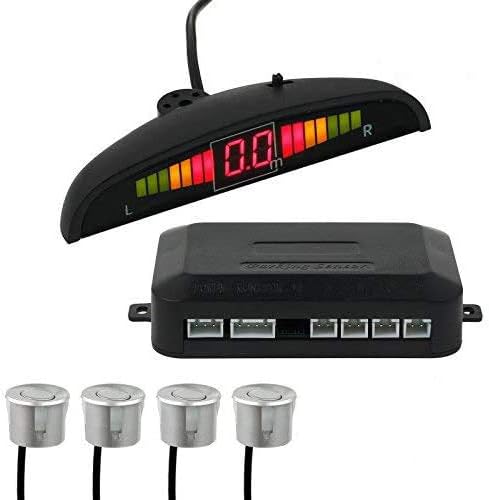 AUTOUTLET DC 12V Car Rear Reverse Parking 4 Sensors LCD Display Buzzer Kit