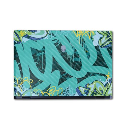 Carbon Fiber Laptop Skin Compatible with Alienware M16 R2 (2024) - CyanTag - Pr…