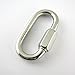 PROTEUS Stainless Grade D Shape Quick Link 3/16 inch, Chain Connector Keychain Buckle, Pack of 5