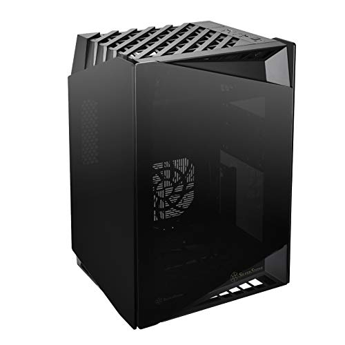 SilverStone Technology Mini-ITX Computer Case with Tempered Glass and Vertical Design LD03B