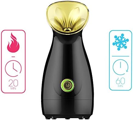 Facial Steamer Hot Mist Moisturizing Cleansing Pores Face Steamer Sprayer Face Humidifier Hydration System Home Sauna SPA Support Cold and Thermal Spray