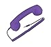 SANOXY Purple Retro Classic Eliminate Radiation Telephone Handset for iPad, iPhone, Android and other smartphones with 3.5mm audio jack