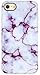 A-Focus Case for iPhone 7 Case Marble, iPhone SE Case 2020, iPhone 8 Marble Case, IMD Design Smooth Stone Pattern Texture TPU Slim Fit Cover Case for iPhone SE / 8/7 4.7 inch Glossy Purple