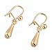 Crystal 18k Gold Plated Earrings Stud Women Jewelry + 925 Sterling Silver Earnuts Gs0468