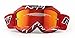 NENKI Youth&Kids Motocross Goggles ATV Dirt Bike Goggles MX Motorcycle Off Road with Anti Fog and 100% UV Protection Red Tinted Lens