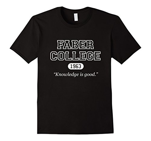 Men's Faber College 1963 Knowledge is Good T-shirt 2XL Black