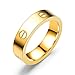 Dubeauty Love Ring Lifetime Titanium Stainless Steel Couples Engagement Engraved Bands Gold Size 5-10
