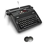 Royal Epoch Portable Manual Typewriter with Spool Typewriter Ribbon (2-Pack)