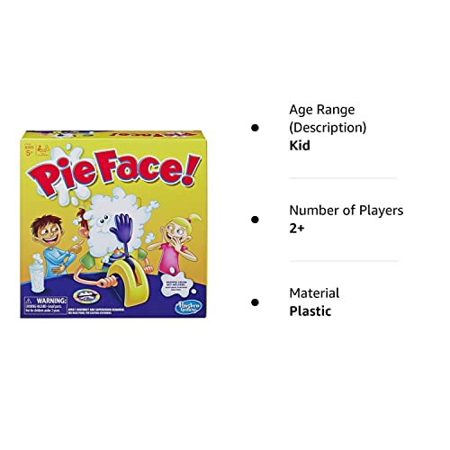 Hasbro Gaming Pie Face Game Whipped Cream Family Board Game for Kids