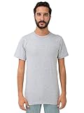 American Apparel Fine Jersey Short Sleeve Tall Tee - Heather Grey / XL