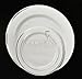 OCCASIONS 120 Plates Pack, Heavyweight Disposable Wedding Party Plastic Plates (6.25'' Dessert/Bread Plate, White & Silver Rim)
