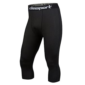 Men’s Compression 3/4 Capri Shorts Cool Dry Baselayer Sports Tights Leggings