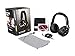 Monster NCredible N-Pulse Over-Ear Headphones with Mic (Black) Plus Portable Headphone Pouch and Aux Cord