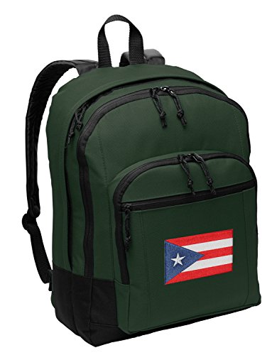 Classic Puerto Rico Flag Backpack MEDIUM Bag w/ Laptop or Tablet Sleeve