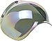 Biltwell Unisex Adult Inc. 3-Snap Rainbow Mirror/Smoke Tint Bubble Shield BV-RNB-00-SD