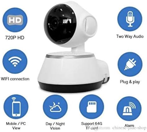 V380 HD 720P Mini IP Camera Wifi Wireless P2P Security Surveillance Camera Night Vision IR Baby Monitor Motion Detection Alarm