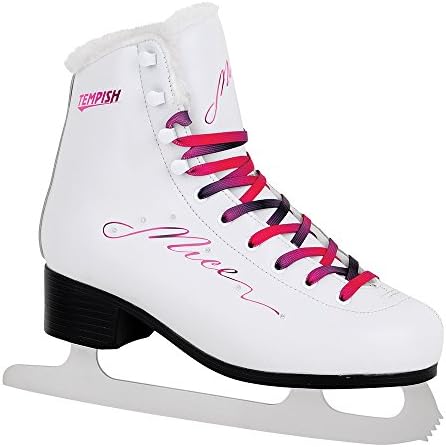 TEMPISH Women's NICE White and Pink Ice Figure Skates