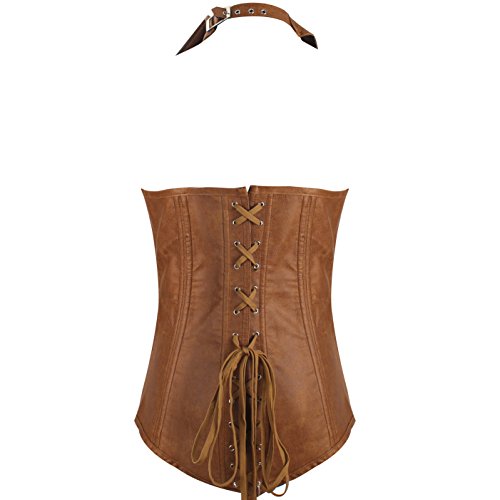 QinYing-Sexy-V-Neck-Zipper-Front-Overbust-Boned-Corset-Vest-with-Straps