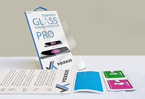 iPhone 6S / 6 Premium Quality Tempered Glass Screen Protector by Voxkin Invisible Protective Glass for iPhone 6 - Scratch Free, Perfect Fit & Anti Fingerprint - Crystal Clear HD Display