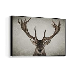 Framed for Living Room Bedroom Black and White Animal for