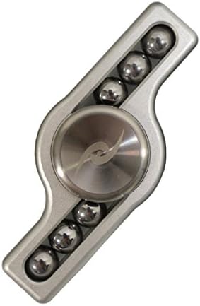 iZpinner-Fidget Hand Spinner EDC- Aluminum Alloy- High Speed Ceramic 608 Bearing, Novelty Toy For ADHD OCD Autism and Focus (Silver)