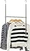 Simple Houseware Adjustable Closet Hanging Rod, Chrome primary